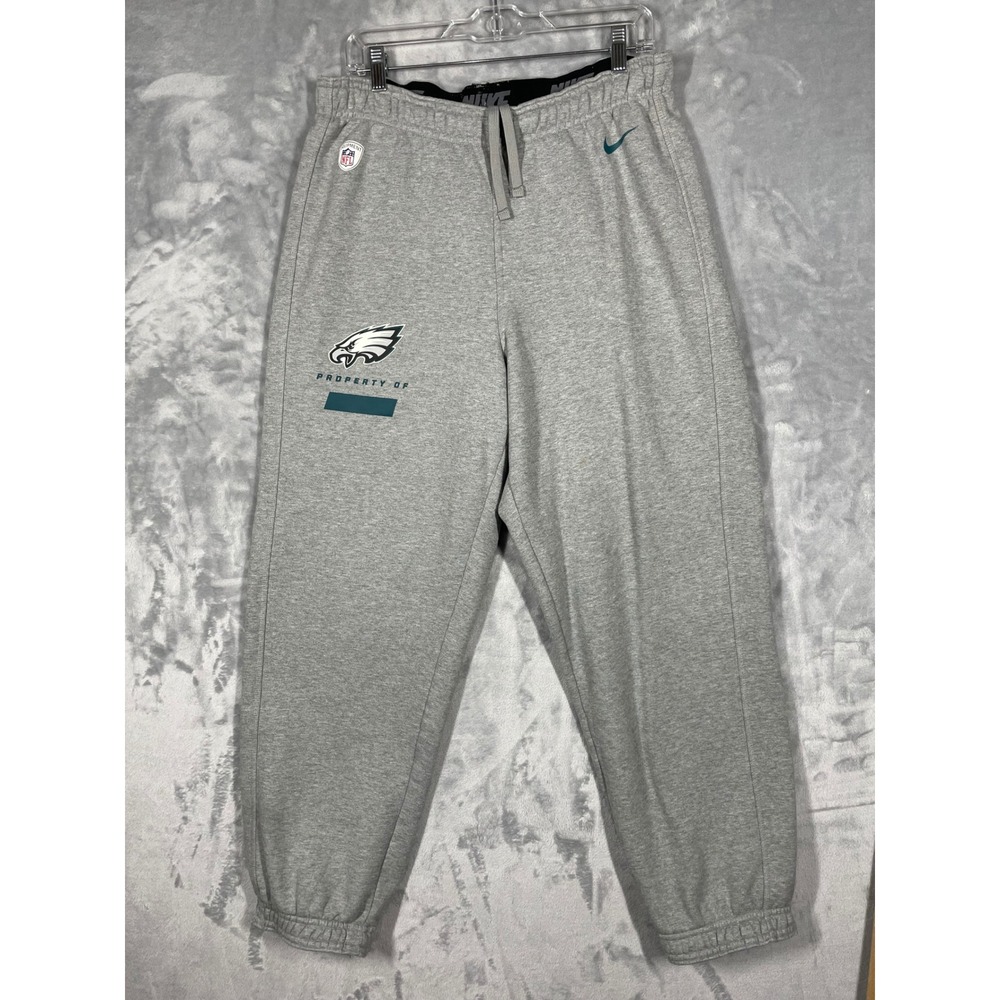 Nike NFL Philadelphia Eagles Training Team Issued Sweatpants Gray Mens Large